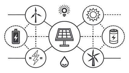 Social communication connection set: a collection of flat vector icons for modern business and global technology web