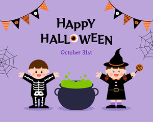 할로윈데이 일러스트 디자인