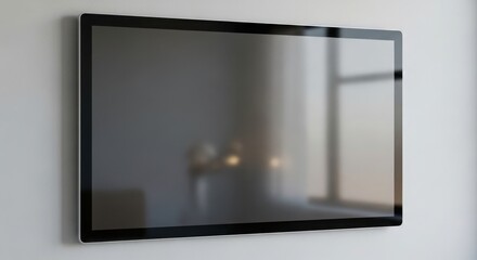 Good conference. Modern television mounted on a wall
