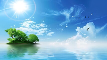 Elegant Scenery Background Images, covering scenes such as lake morning mist, mountain sunset, seaside afterglow, forest stream, flower field terraces. It presents elegant texture with soft tones