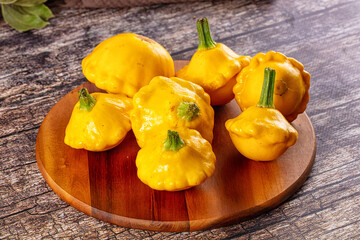 Ripw organic yellow fresh patissons