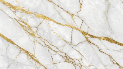 Fototapeta premium White Marble with Luxurious Gold Veins Texture