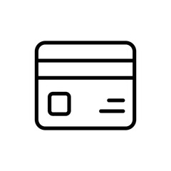 Credit card icon symbol for apps and websites. Credit card payment sign and symbol