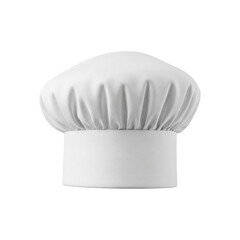 Traditional White Chef Hat or Toque Mockup on transparent background