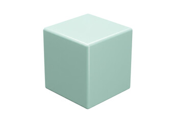 Isolated object shape with three faces is visible from a close perspective view