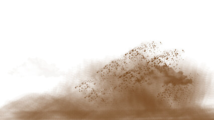 A dramatic, full-frame image showcases a dynamic splash of a brown liquid against a black background.
