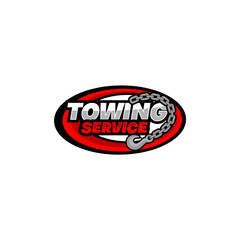 Tow Towing Truck Service Logo Template Vector
