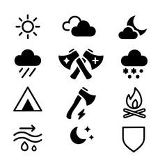 set of vector icons