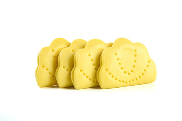 Traditional Handmade Lotus Leaf Shaped Gourmet Cookies Cakes with Decorative Pattern