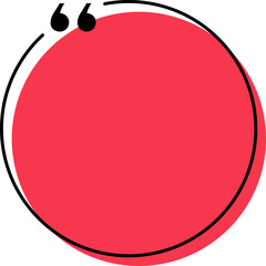 Quotation Mark Frame Graphic Icon