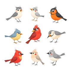 set of birds