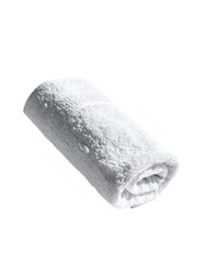 Rolled white towel, simple and clean design