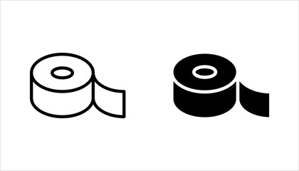 sticky tape icon set, Adhesive tape icon concept. vector illustration on white background