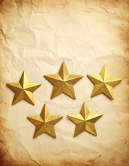 Obraz premium Vintage paper with golden stars