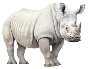 Obraz premium PNG Rhinoceros wildlife animal mammal.