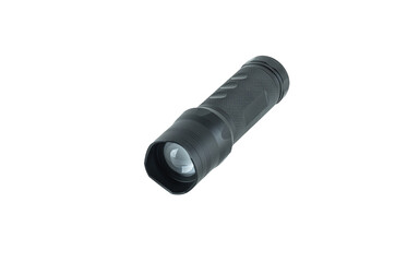 LED flashlight isolated on a white background.