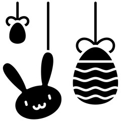 Solid Black Ornaments Icon