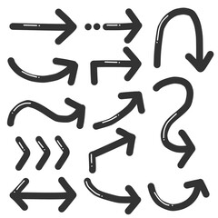 Black Artistic Arrow Set &ndash; Creative Decorative Arrow Sign Design