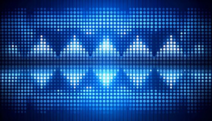 Abstract blue light display