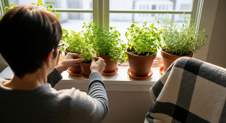 Indoor Herb Garden for Mindful Winter Living
