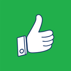 Like Button Background Green Eps