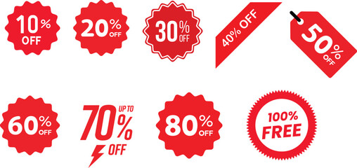 Sale and Discount Vector Icons Collection