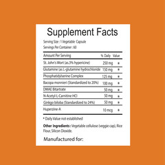 Editable EPS Supplement Vitamin Nutrition Facts Panel for Food and Health Products