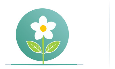 easter egg with flower