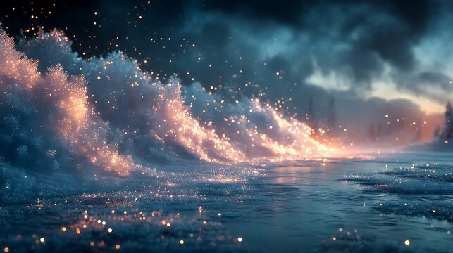 waves and light by cosmic groove art on deviantart high resolution image