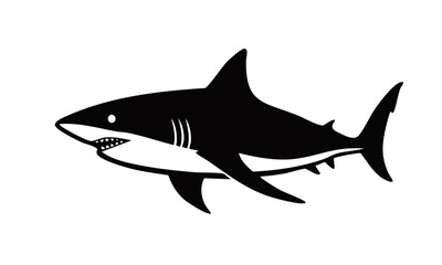 Obraz premium vector illustration of shark