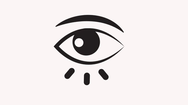 eye  icon animation simple  flat