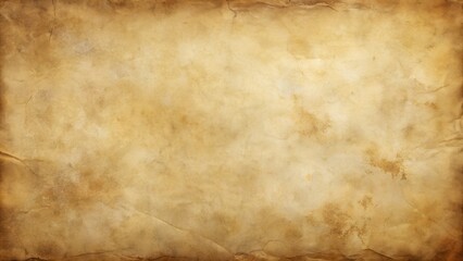 Obraz premium Old vintage paper texture with soft smoky edges and light brown faded stains 