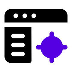 target icon two tone color