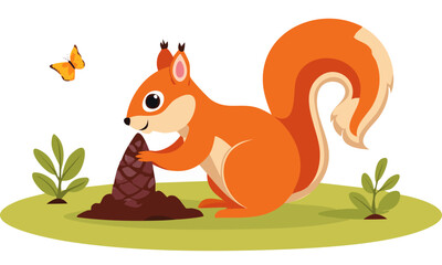 squirrel on the tree