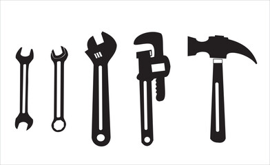 set of tools wrench sheet tool