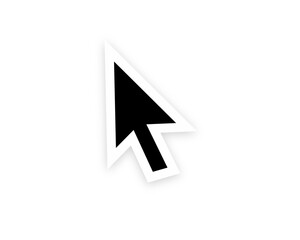 Computer mouse cursor arrow pointer vector svg on transparent background