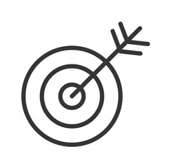 Target icon illustration white background vector image