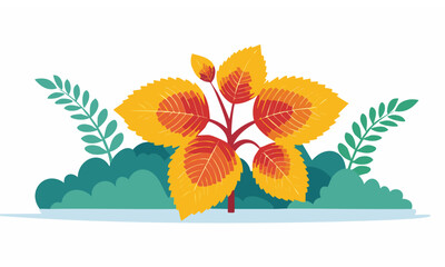 Naklejka premium vector illustration of a tropical flower