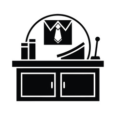 Obraz premium Corporate Success Desk Background Icon
