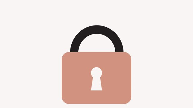 padlock  icon animation simple 
