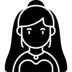 Solid Black Bride Icon