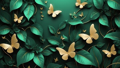 Gradient Peony Mural