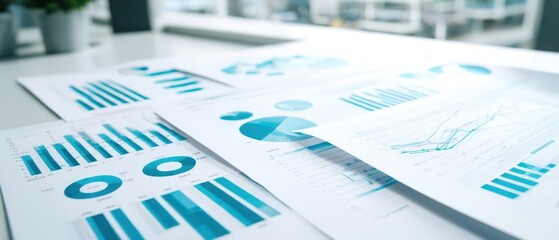 The collection of detailed financial reports with graphs and analysis documents.