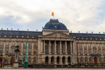 Fototapeta premium Facade of the Royal Palace in Brussels, Belgium