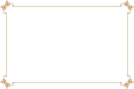 Elements of ornate vintage frames. Border gold lines isolated swirls motifs. Design print for greeting cards, wedding invitations, restaurant menu, royal certificates. Set 987
