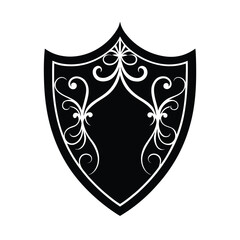 Golden Ornamental Shield Pattern