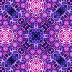 Seamless abstract pattern. Braided intricate pattern. Abstract kaleidoscope background.
