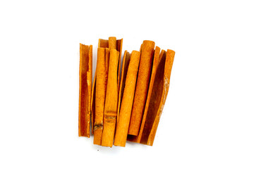 Dried cinnamon sticks arranged in a bundle.