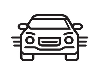 Professional Driving School Icon in Modern Clean Minimal Vector Illustration Artwork