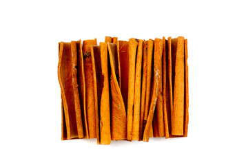 Dried cinnamon sticks arranged in a bundle.